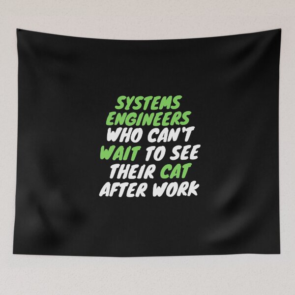 Item preview, systems engineer cat after work designed and sold by SnowballStep.