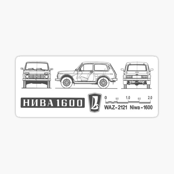 Lada Niva (dunkel) Sticker