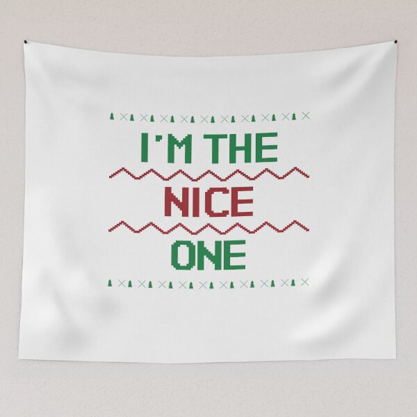 Item preview, I'm the Nice One, Xmask, Ugly Christmas sweater designed and sold by Spiritualish.