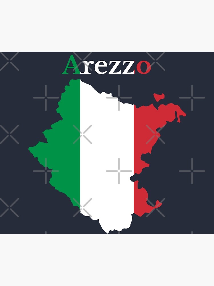 Karte der Provinz Arezzo Italien Italienische Provinz. Poster