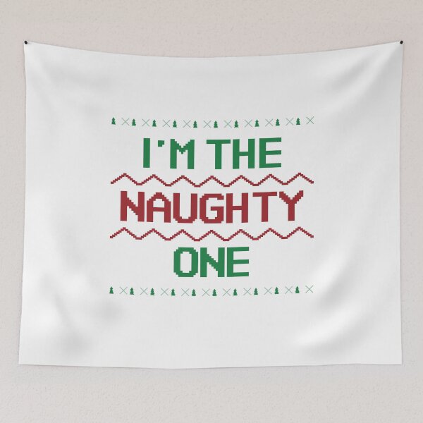 Item preview, I'm the Naughty One, Ugly Christmas sweater designed and sold by Spiritualish.