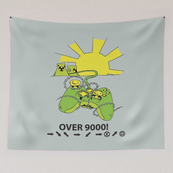 Item preview, Over 9000 - Awesome gamer Gift designed and sold by Teenation9.