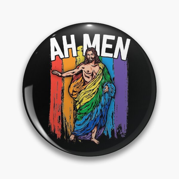 Artikelvorschau, Ah Männer Homosexuell Jesus Shirt lustige LGBTQ Shirts Geschenke Regenbogen entworfen und verkauft von 14thFloor.