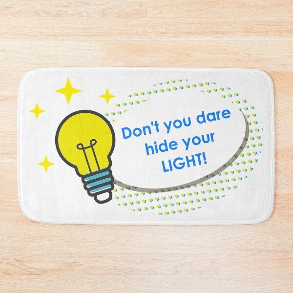 Item preview, Don 't You Dare Hide Your Light! Matthew 5:14 - Inspirational designed and sold by ittybittyowl.