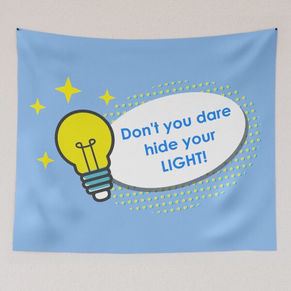 Item preview, Don 't You Dare Hide Your Light! Matthew 5:14 - Inspirational designed and sold by ittybittyowl.