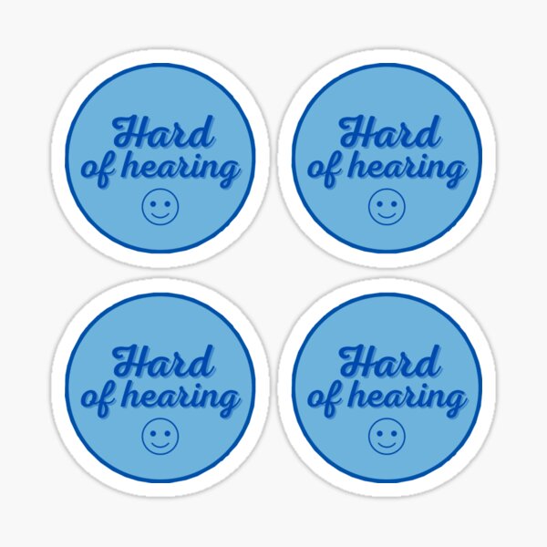 Hearing impaired Sticker