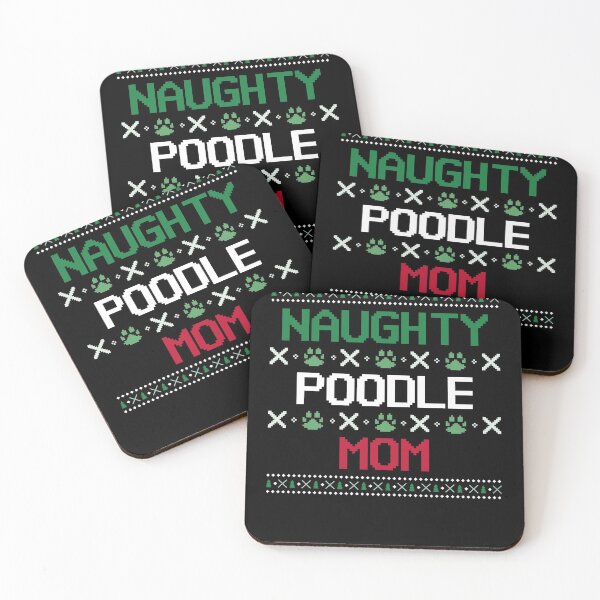Item preview, Naughty Poodle Mom, Ugly Christmas sweater, Cute paw prints designed and sold by Spiritualish.