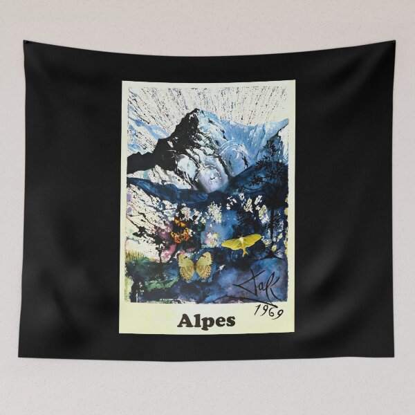 Item preview, Alpes retro poster designed and sold by CorasPosters.