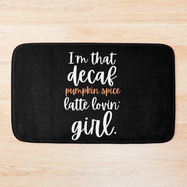 Item preview, Decaf pumpkin spice latte girl (orange) designed and sold by charqui.