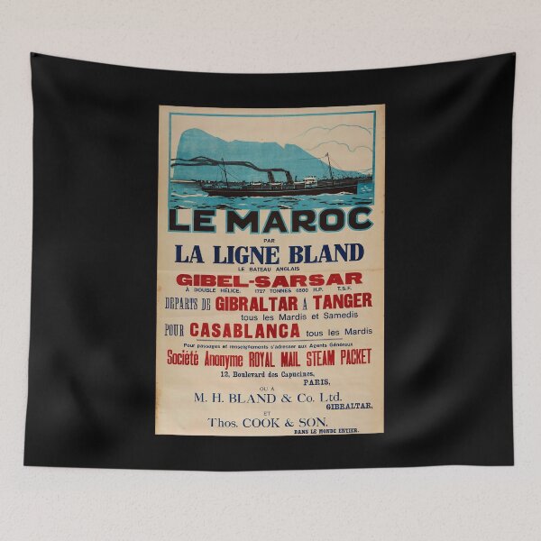 Item preview, Le Maroc retro poster designed and sold by CorasPosters.