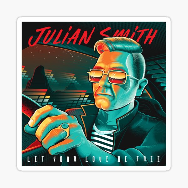 Julian Smith - "Let Your Love Be Free" EP Cover Art Sticker