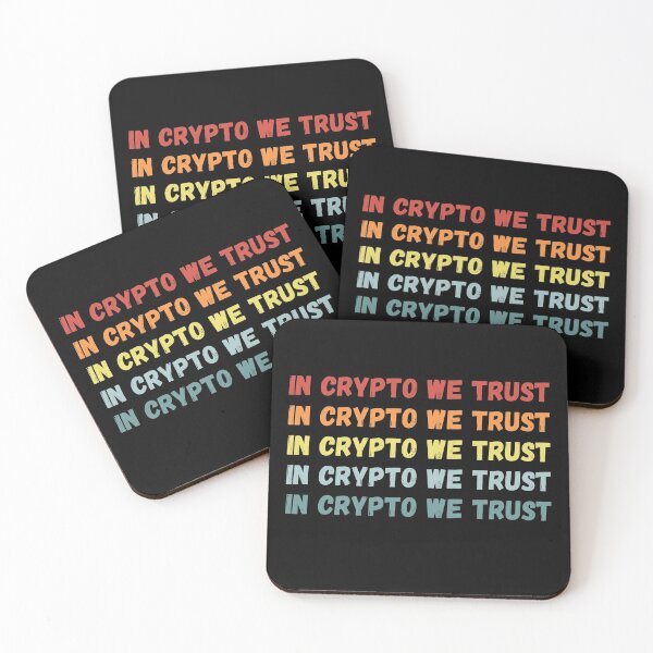 Item preview, In Crypto We Trust with Retro Colors designed and sold by Cryptohaven.