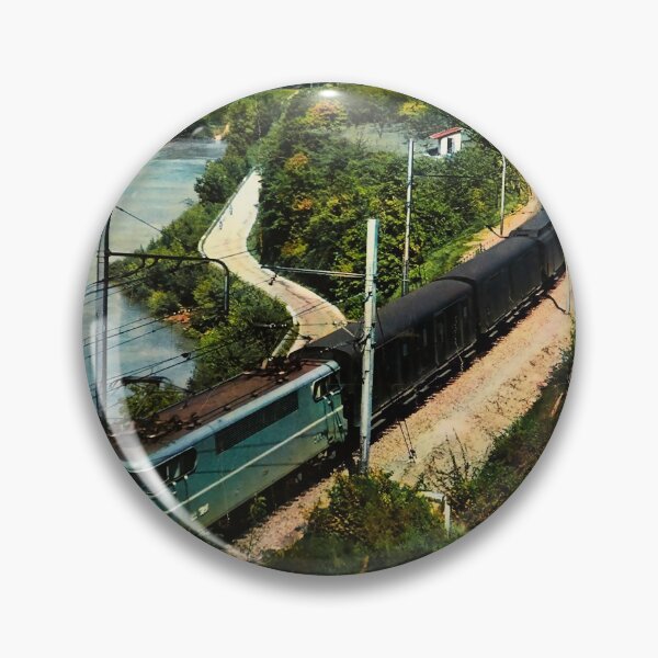 Item preview, Prenez le Train retro poster designed and sold by CorasPosters.