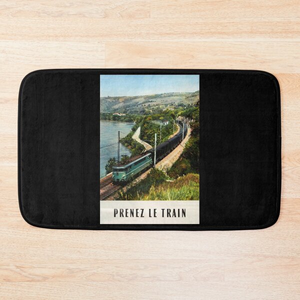 Item preview, Prenez le Train retro poster designed and sold by CorasPosters.