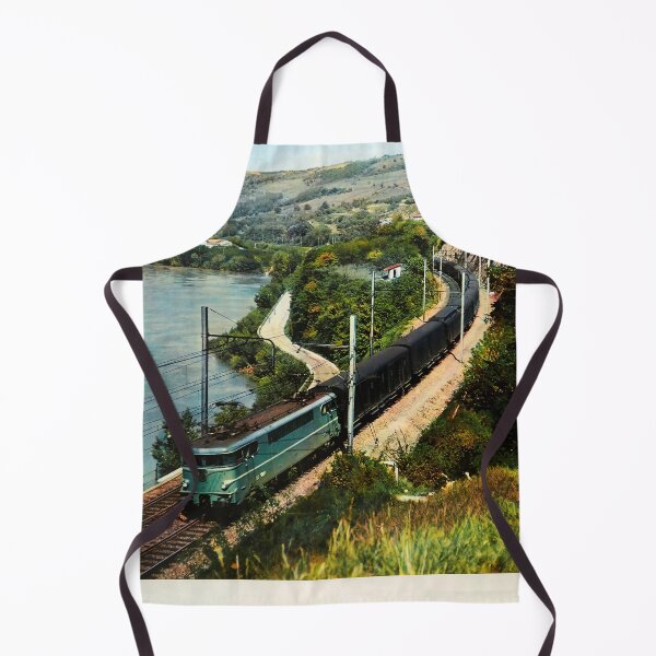 Item preview, Prenez le Train retro poster designed and sold by CorasPosters.