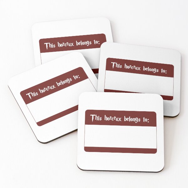 Item preview, This horcrux belongs to - Label / label- Red / Red designed and sold by Just  Names.