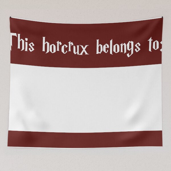 Item preview, This horcrux belongs to - Label / label- Red / Red designed and sold by Just  Names.