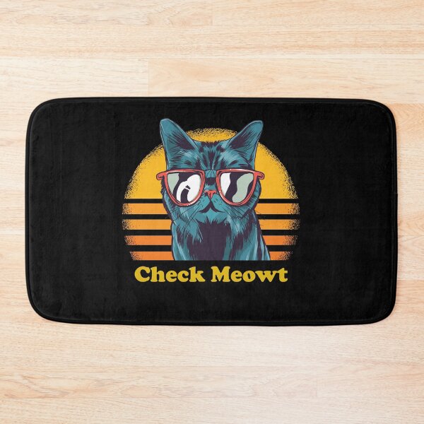Item preview, Check Meowt - Black Cat & Sunglasses designed and sold by HeatherPore.