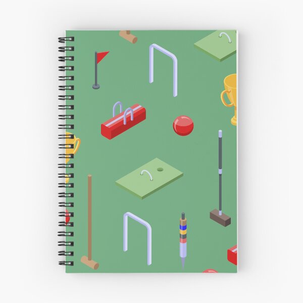 Item preview, Croquet Set Ball Mallet Goal Win Pattern designed and sold by noirty.