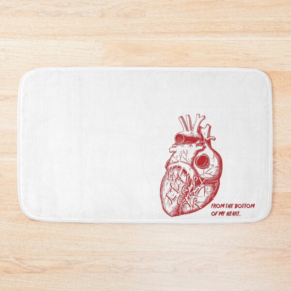 Item preview, Happy New year, From the bottom of my heart! Heart Red, Red color, illustration of the heart designed and sold by HerHim-beyond.