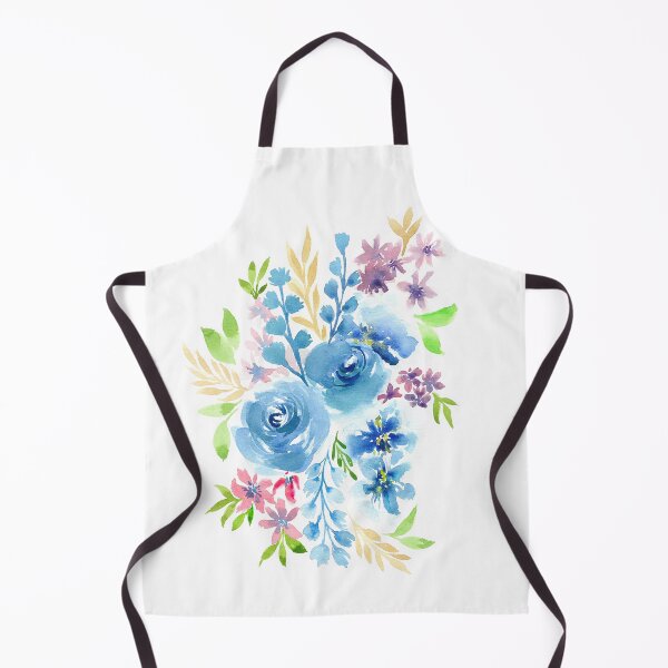 Item preview, Blue Flowers in Watercolor Painting designed and sold by MyArt23.