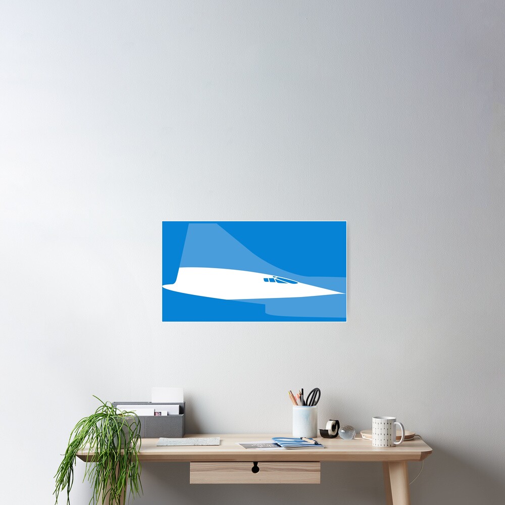 "Blue Skies and Tailwinds" Poster by BuyConcorde Redbubble