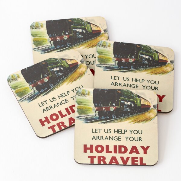 Item preview, Holiday Travel retro poster designed and sold by CorasPosters.
