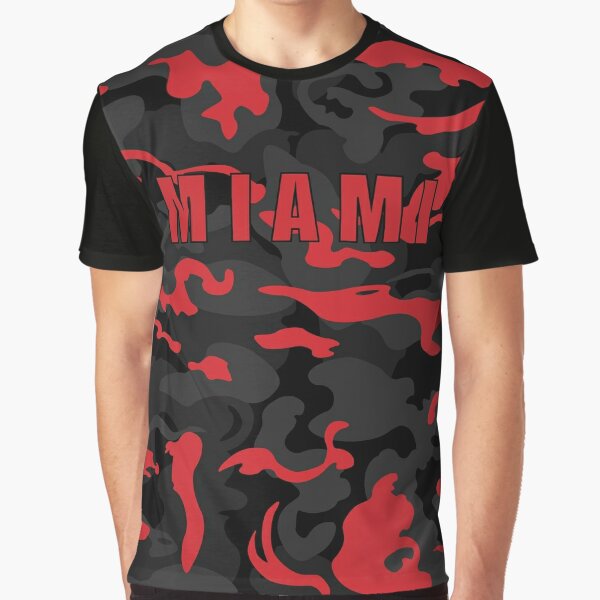 lunken perler passe Camo Style - Miami Black Red Camouflage" Graphic T-Shirt for Sale by rclwow  | Redbubble