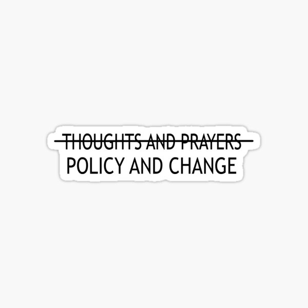 Policy and change Sticker