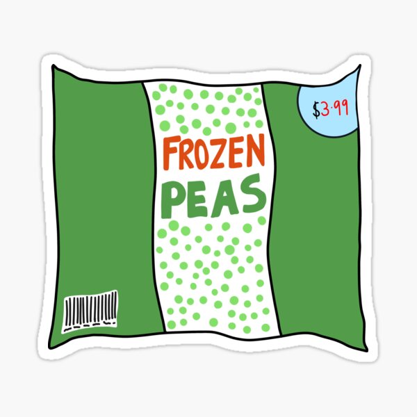 Item preview, Frozen Peas designed and sold by Littlegroceries.