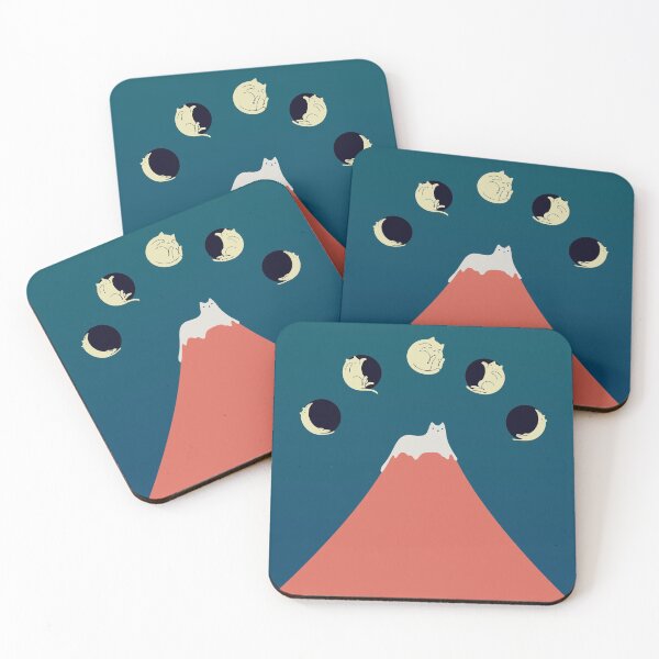 Cat Landscape 88 Coasters (Set of 4)