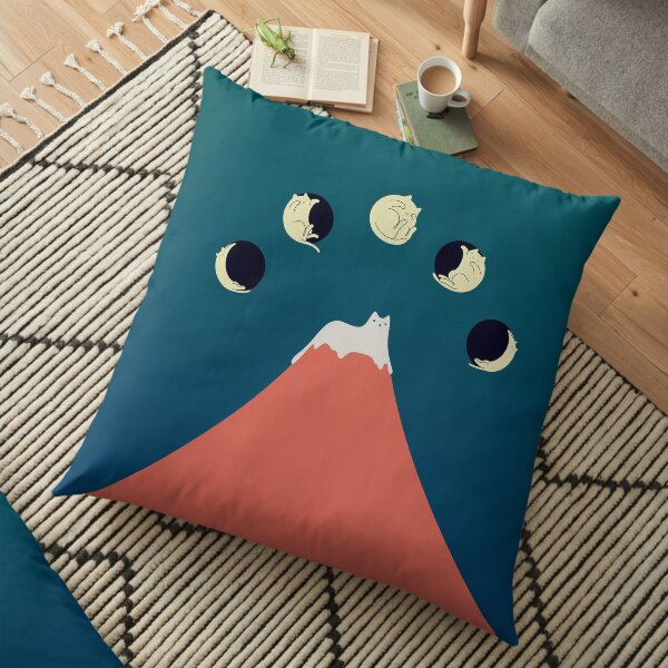 Cat Landscape 88 Floor Pillow