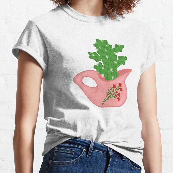 Cactus In A Cream Pitcher Classic T-Shirt