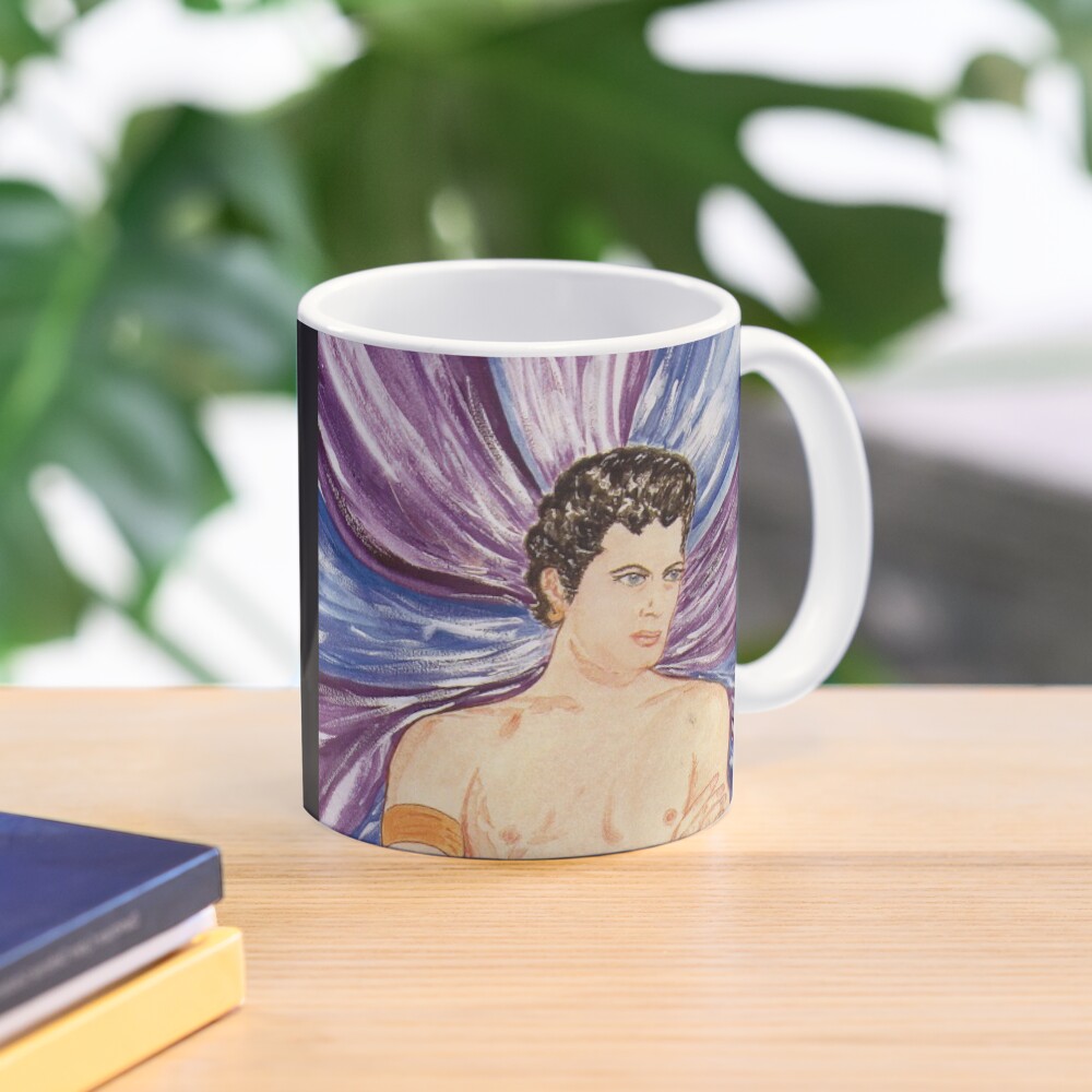 Tony in purple satin swirl Mug