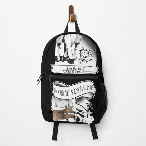 Item preview, My cat's name is MIMI - black background / La Fine Equipe designed and sold by LAFINEEQUIPE.