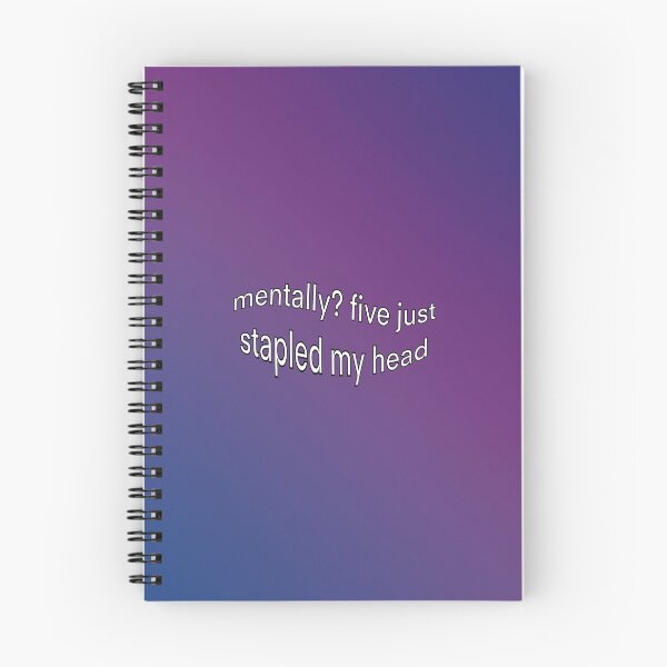 Item preview, mentally? five just stapled my head designed and sold by dangerousfrog.