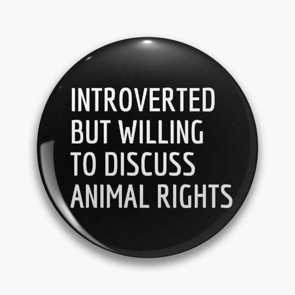 Artikelvorschau, INTROVERTIERT, ABER bereit, Tierrechte zu diskutieren entworfen und verkauft von vegangabriel.