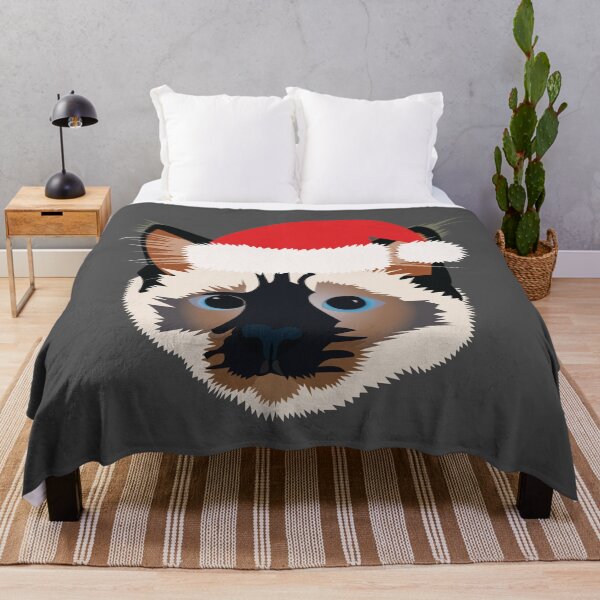 Artikelvorschau, Weihnachts-Siamkatze entworfen und verkauft von KCPetPortraits.