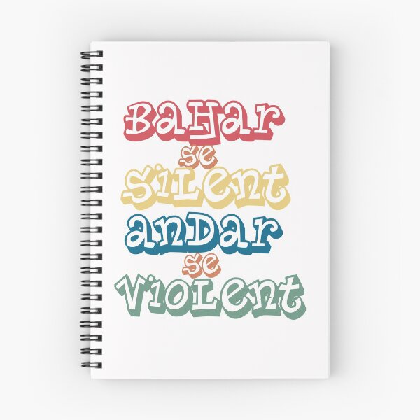 Item preview, Funny Hinglish Quote- Bahar Se Silent Andar Se Violent designed and sold by creativepod.