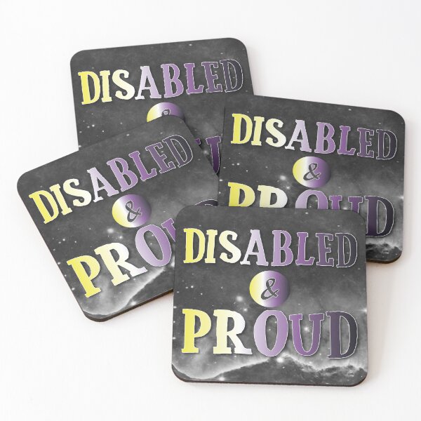 Item preview, Non-binary: Disabled and Proud designed and sold by PrettySickArt.