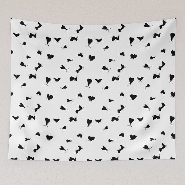 Item preview, Winged Things - Black on White designed and sold by blackheart creations.
