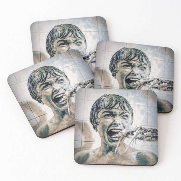 Item preview,  Psycho Janet Lee Eating Hot Pizza In The Shower designed and sold by AlanPhotoArt.
