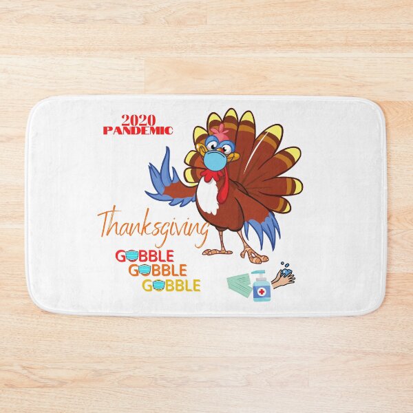 Item preview, Quarantine 2020 Thanksgiving, Gobble gobble gobble mask, Thanksgiving Shirt, Funny Thanksgiving Shirt, Gobble gobble mask, Gift for Thanksgiving, Gooble Gobble gobble pillow, designed and sold by prteacool.