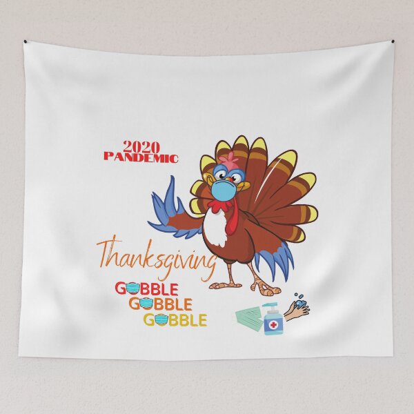 Item preview, Quarantine 2020 Thanksgiving, Gobble gobble gobble mask, Thanksgiving Shirt, Funny Thanksgiving Shirt, Gobble gobble mask, Gift for Thanksgiving, Gooble Gobble gobble pillow, designed and sold by prteacool.