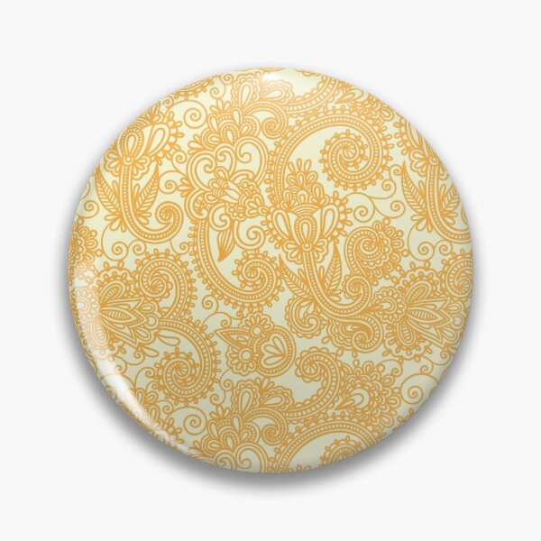Item preview, Floral Eastern Pattern, Orange & Cream designed and sold by Creative 1111.