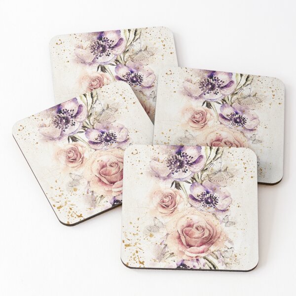 Item preview, Abstract Roses & Butterflies designed and sold by adortopia.