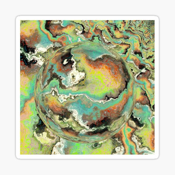 The Rainbow Earth Sticker