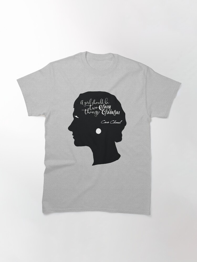 Alternate view of Coco Chanel Classy and Fabulous Girl Side Profile Classic T-Shirt