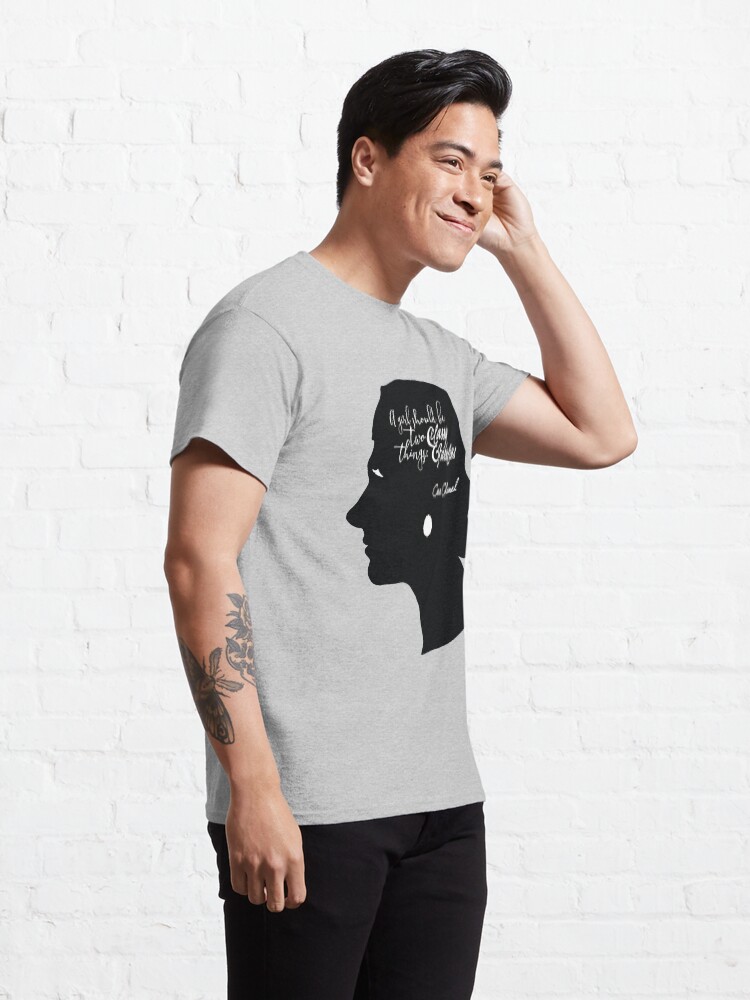 Alternate view of Coco Chanel Classy and Fabulous Girl Side Profile Classic T-Shirt