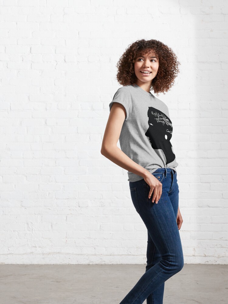 Alternate view of Coco Chanel Classy and Fabulous Girl Side Profile Classic T-Shirt
